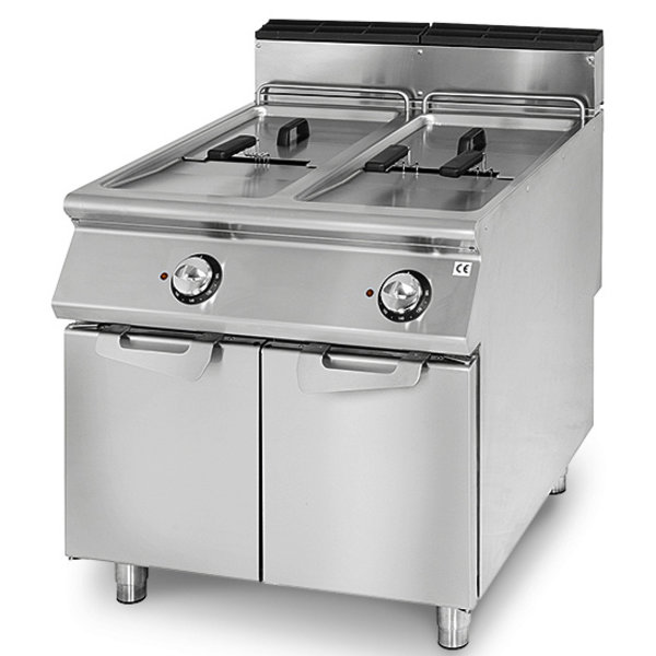 Friteuse | 700 LINE | Elektrisch | 17+17L | 100°C/190°C | 33kW (400V) | Aftapkranen | 800x730x870(h)mm