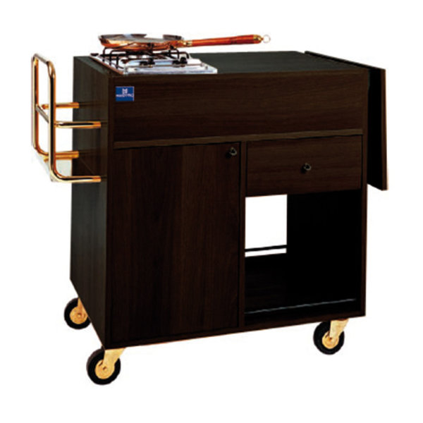 Flambeerwagen | Gas LPG | 2 Branders | 1 Kookoppervlak | 1430x580x850(h)mm