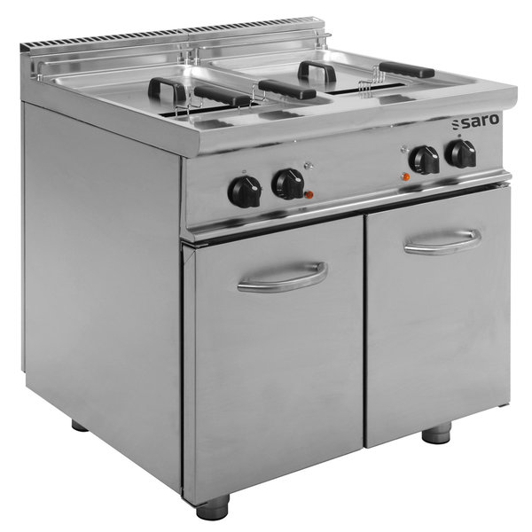 Friteuse | 700ER PROFI | Elektrisch | 17+17L | 0°C/190°C | 33kW (400V) | Aftapkranen | 800x700x850(h)mm