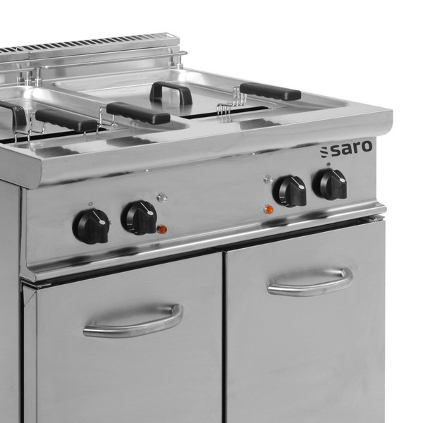 Friteuse | 700ER PROFI | Elektrisch | 17+17L | 0°C/190°C | 33kW (400V) | Aftapkranen | 800x700x850(h)mm