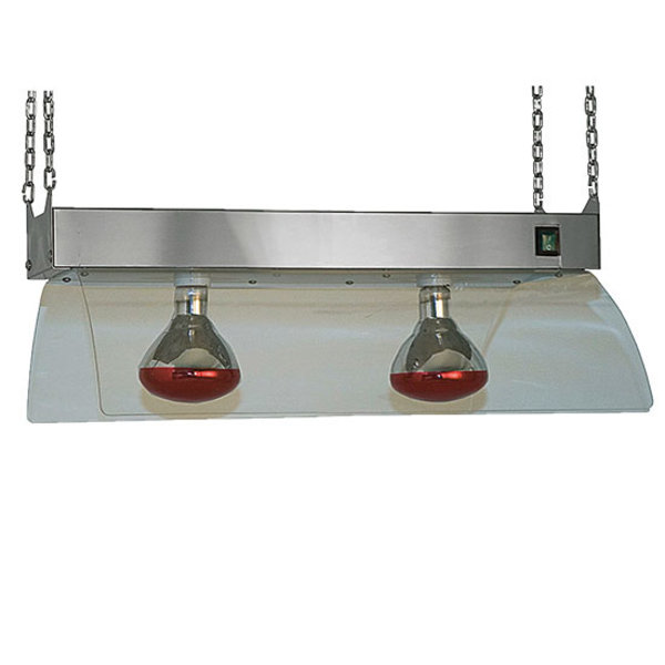 Warmhoudbrug | Infrarood RVS Plafondmodel | 2x GN 1/1 | 230V | 710x530x240(h)mm