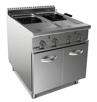 Saro Friteuse | 900 PROFI | Elektrisch | 21+21L | 105°C/190°C | 40kW (400V) | Aftapkranen | 400x900x850(h)mm