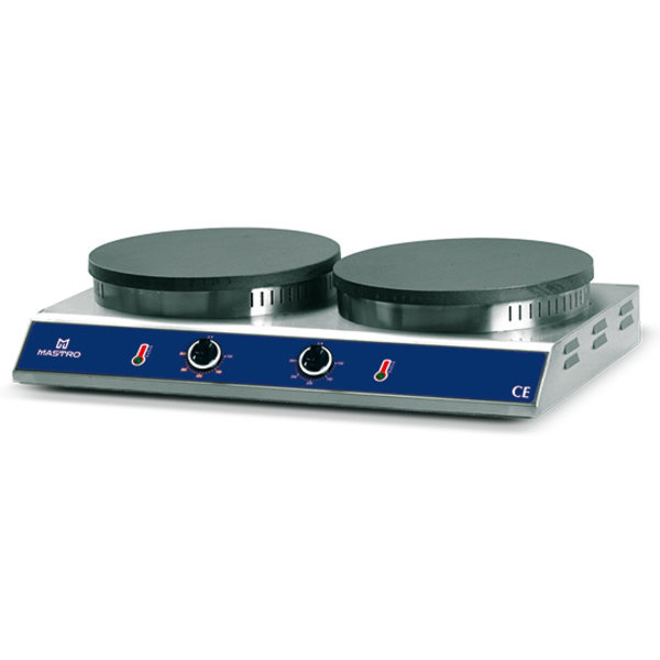 Crêpe Bakplaat | 6.4kW |  Ø350 mm | 2 Gietijzeren Platen | 750x450x190(h)mm
