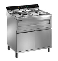 Saro Friteuse | GASTROLINE | Elektrisch | 12+12L | 65°C/190°C | 18kW (400V) | Aftapkranen | 800x700x950(h)mm 