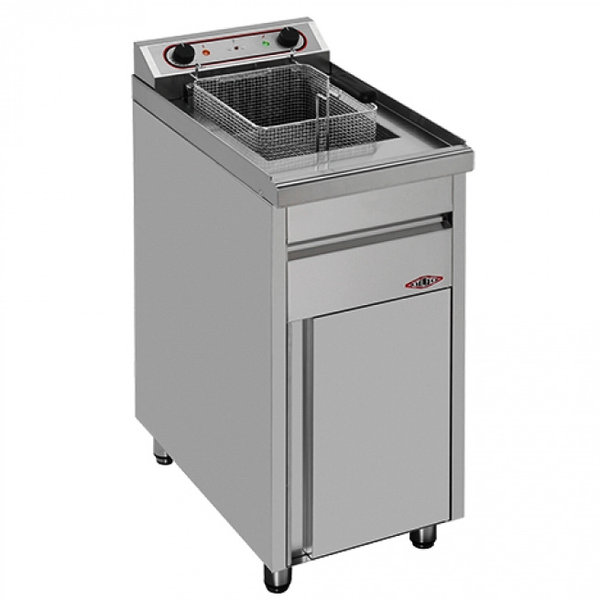 Friteuse | Elektrisch | 20L | 100°C/200°C | 11kW (400V) | Aftapkraan | 400x700x900(h)mm