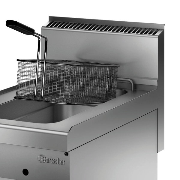 Friteuse | SERIE 650 | Gas | 8L | 120°C/180°C | 7kW | Piëzo Ontsteking | Aftapkraan | 400x650x295(h)mm