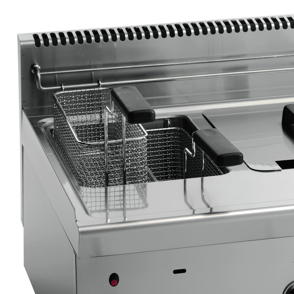 Friteuse | SERIE 600 | Gas | 8+8L | 13.4kW | Aftapkranen | 600x600x290(h)mm