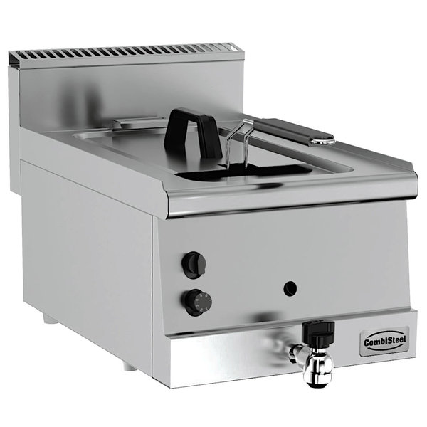 Friteuse | BASE 600 | Gas | 8L | 110°C/190°C | 6kW | Aftapkraan | 400x600x300(h)mm