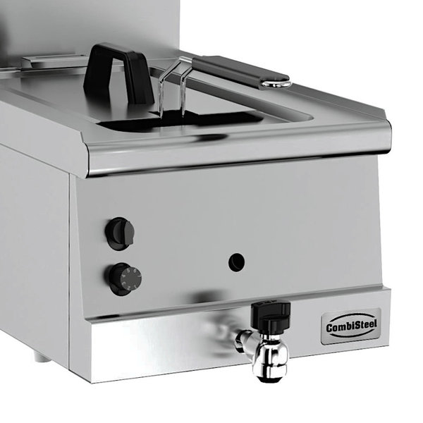 Friteuse | BASE 600 | Gas | 8L | 110°C/190°C | 6kW | Aftapkraan | 400x600x300(h)mm