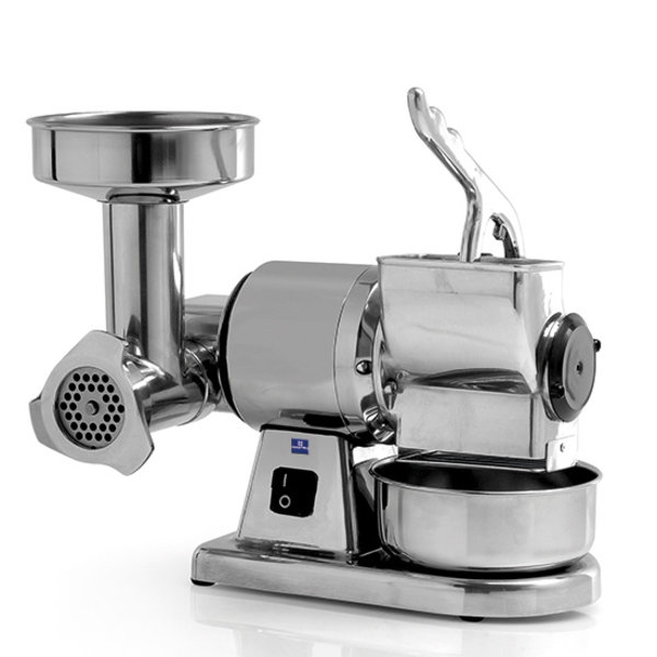 Gehaktmolen + Rasp | 15kg/u + 30kg/u | Ø60mm | 0.38kW | 230V | 260x380x360(h)mm