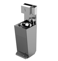 Mastro Handwasbak | Incl. Dispensers | Voetbediening | Ø340mm | RVS | 400x427x850(h)mm