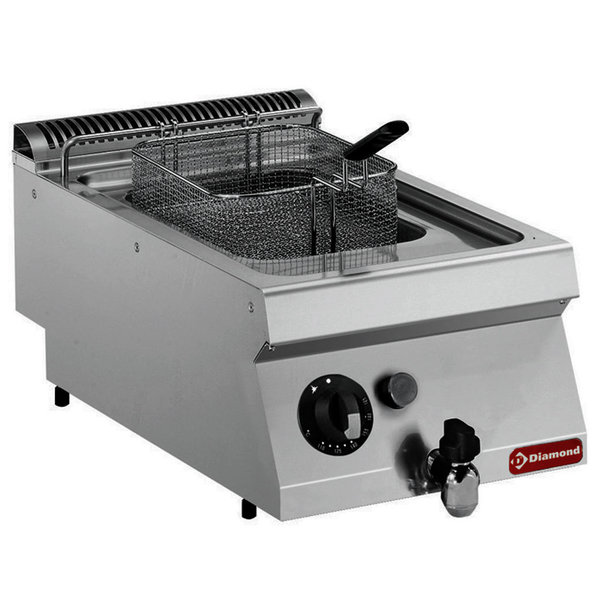 Friteuse | MAXIMA 700 | Gas | 7L | 120°C/190°C | 7kW | Aftapkraan | 400x700x250/320(h)mm