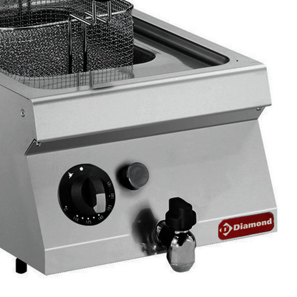 Friteuse | MAXIMA 700 | Gas | 7L | 120°C/190°C | 7kW | Aftapkraan | 400x700x250/320(h)mm
