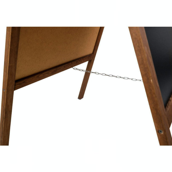 Krijtstoepbord | CLASSIC | Hout | Bruin | 510x450x850(h)mm