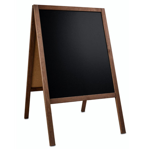Krijtstoepbord | CLASSIC | Hout | Bruin | 600x450x950(h)mm