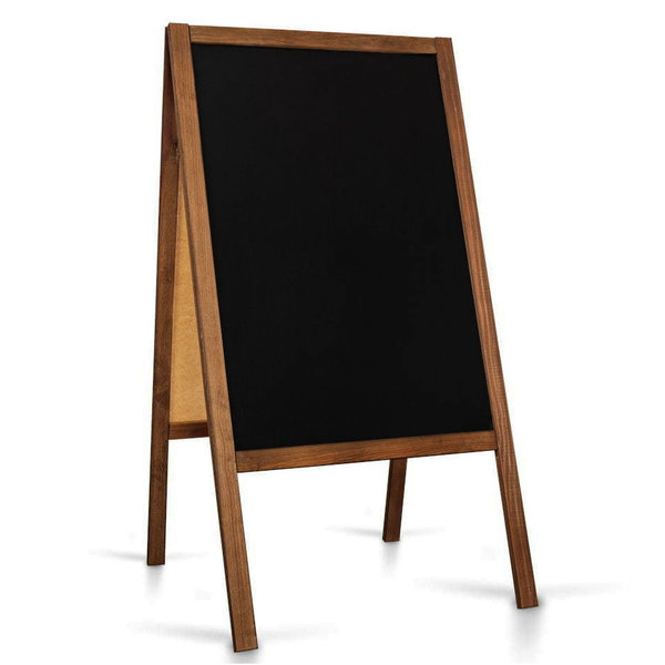 Krijtstoepbord | CLASSIC | Hout | Bruin | 610x450x1140(h)mm