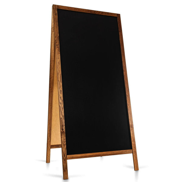 Krijtstoepbord | CLASSIC | Hout | Bruin | 720x450x1560(h)mm
