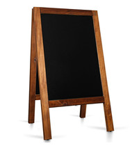 Luxus Stoepbord | PRO | Hout (Extra Zwaar) | Weerbestendig | 650x1170mm