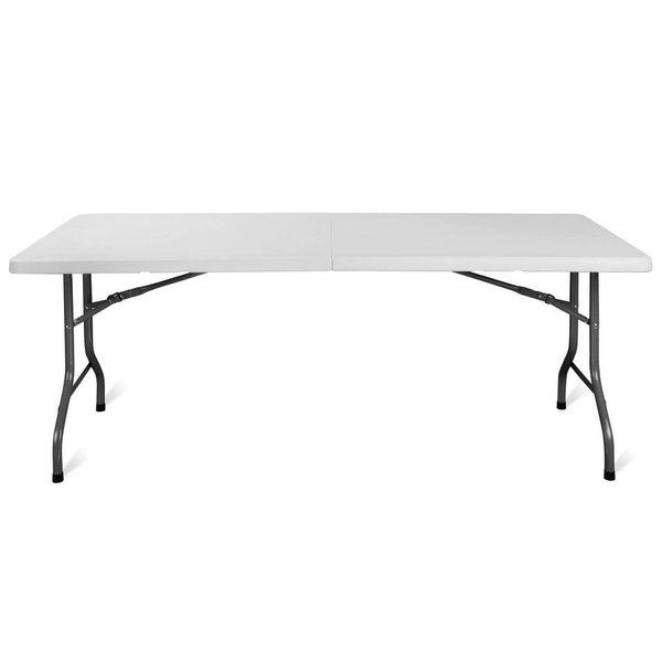 Inklapbare Buffettafel | EVENT | Kunststof/Staal | Wit Blad | Grijs Frame | In-/Outdoor | 1800x750x740(h)mm
