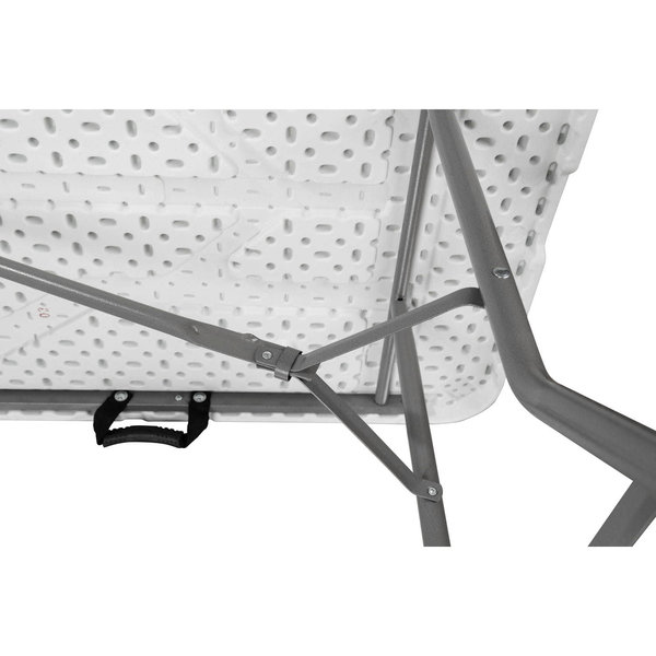 Inklapbare Buffettafel | EVENT | Kunststof/Staal | Wit Blad | Grijs Frame | In-/Outdoor | 1800x750x740(h)mm