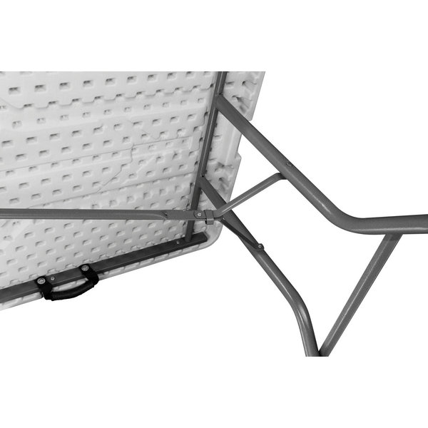 Inklapbare Buffettafel | EVENT | Kunststof/Staal | Wit Blad | Grijs Frame | In-/Outdoor | 1800x750x740(h)mm