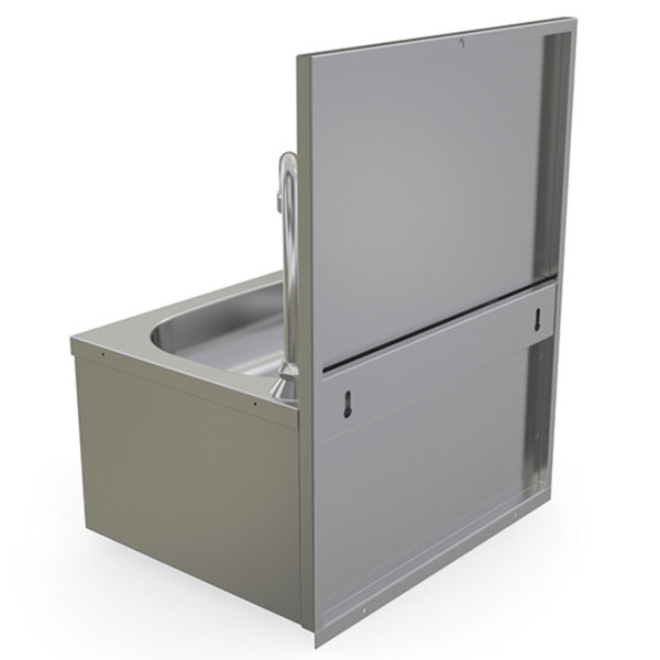Handwasbak | Wandmontage | Incl. Dispensers | 340x240mm | RVS | 400x300x210(h)mm
