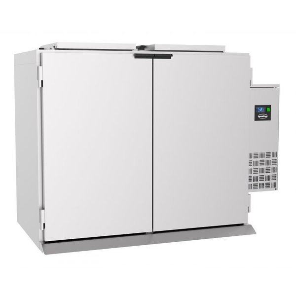 Afvalkoeler | RVS | Met Koelunit | Dubbel | 2x 240L | -2°C/+8°C | 1295x760x1100(h)mm