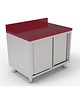 CombiSteel Snijwerktafel | Met Onderkast | Schuifdeuren | RVS | 1600x700x850(h)mm 
