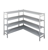 CombiSteel Rekwerk L-vorm | Voor COM-7489.2215 | 4 Niveaus | 2840/3330x450x1700(h)mm 