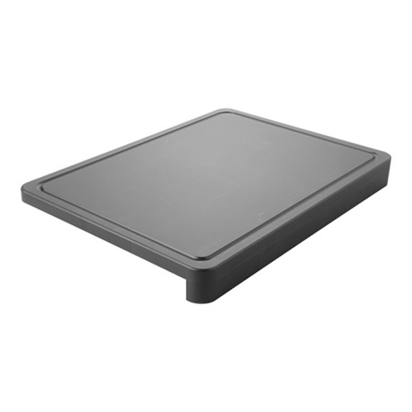 Trancheerplank | HDPE | Zwart | Sapgeul | 500x370x50(h)mm
