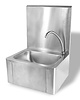 CombiSteel Handwasbak | Wandmontage | Kniebediening | 330x230x130mm | RVS | 400x330x570(h)mm 
