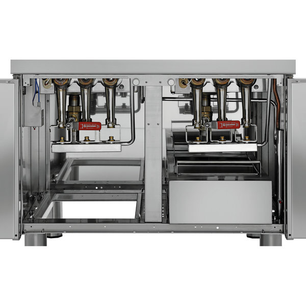 Friteuse | SERIE 700 | Gas | 15+15L | 100°C/190°C | 30kW | Piëzo Ontsteking | Aftapkranen | 800x700x850(h)mm