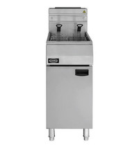 CombiSteel Friteuse | Propaangas | 21L | 0°C/195°C | 27kW | Aftapkraan | 400x800x1180(h)mm 