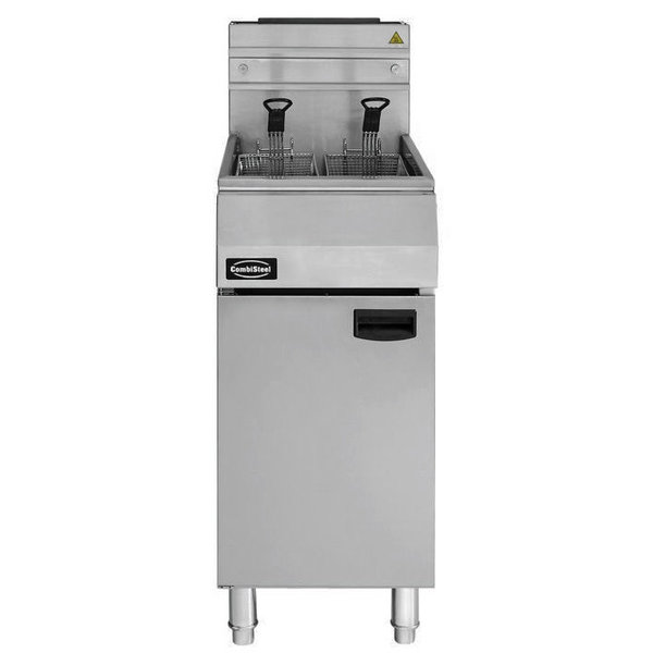 Friteuse | Propaangas | 21L | 0°C/195°C | 27kW | Aftapkraan | 400x800x1180(h)mm