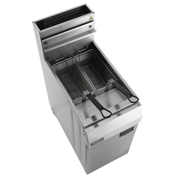 Friteuse | Propaangas | 21L | 0°C/195°C | 27kW | Aftapkraan | 400x800x1180(h)mm
