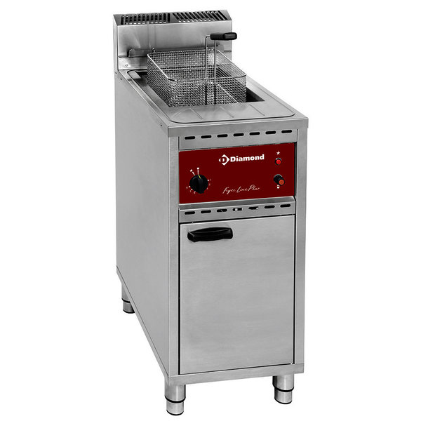 Friteuse | Gas | 16L | 0°C/190°C | 14kW | Aftapkraan | 400x700x875/1062(h)mm