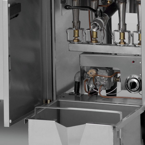 Friteuse | Gas | 23L | 100°C/200°C | 21kW | Aftapkraan | 400x735x870/1133(h)mm