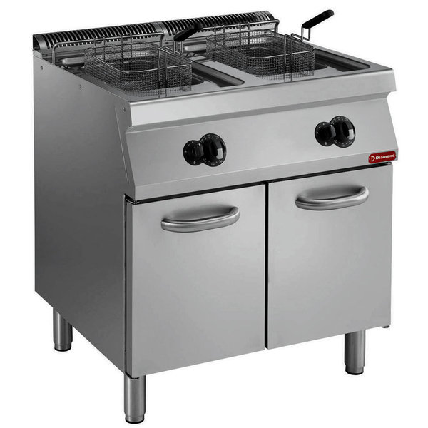 Friteuse | MAXIMA 700 | Gas | 15+15L | 120°C/190°C | 28kW | Aftapkranen | 800x700x850/920(h)mm