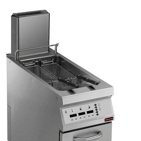 Friteuse | MAXIMA 900 | Gas | 23L | 120°C/190°C | 26kW (230V) | Aftapkraan | 400x900x850/920(h)mm