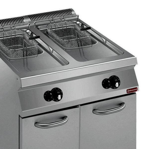 Friteuse | MAXIMA 900 | Gas | 15+15L | 120°C/190°C | 28kW | Aftapkranen | 800x900x850/920(h)mm