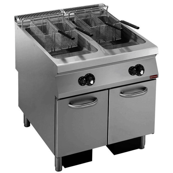 Friteuse | MAXIMA 900 | Gas | 23+23L | 120°C/190°C | 42kW | Aftapkranen | 800x900x850/920(h)mm