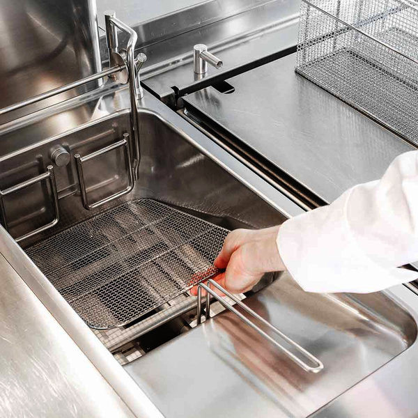 Friteuse | MAXIMA 900 | Gas | 23L | 120°C/190°C | 26kW (230V) | Aftapkraan | Auto-Mandlift | 400x900x850/920(h)mm