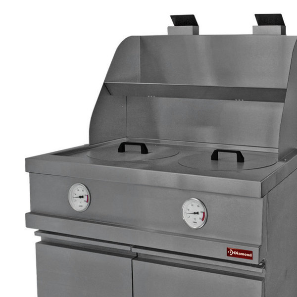 Friteuse | HEAVY DUTY | Gas | 13+13L | 0°C/200°C | 32kW | Piëzo Ontsteking | Aftapkranen | 960x870x930/1507(h)mm