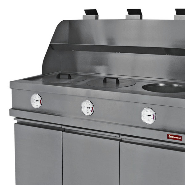 Friteuse | HEAVY DUTY | Gas | 13+13+13L | 0°C/200°C | 48kW | Piëzo Ontsteking | Aftapkranen | 1445x870x930/1507(h)mm