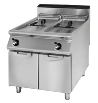 Virtus Friteuse | 900 LINE | Gas | 13+13L | 0°C/190°C | 24kW | Piëzo Ontsteking | Aftapkranen | 800x900x870(h)mm 