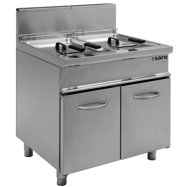 Friteuse | E7/FLG | Gas | 17+17L | 0°C/190°C | 33kW | Piëzo Ontsteking | Aftapkranen | 800x700x850(h)mm