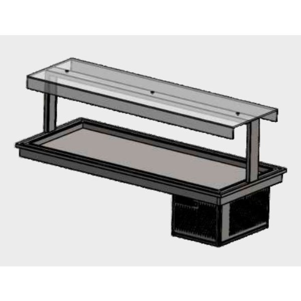 Gekoelde Kuip | 4x GN 1/1 | Statisch | +2°C/+8°C | RVS | 0.45kW | 1450x760x580(h)mm