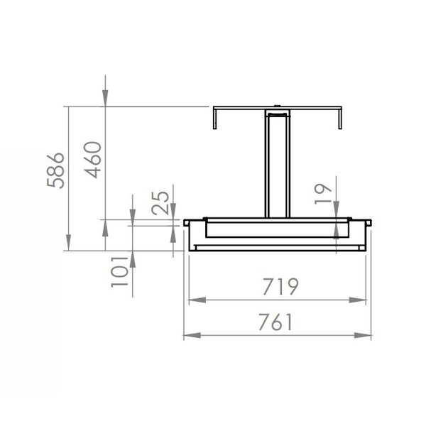 Verwarmde Plaat | 4x GN 1/1 | Statisch | +50°C/+80°C | RVS | 1kW | 1450x760x590(h)mm