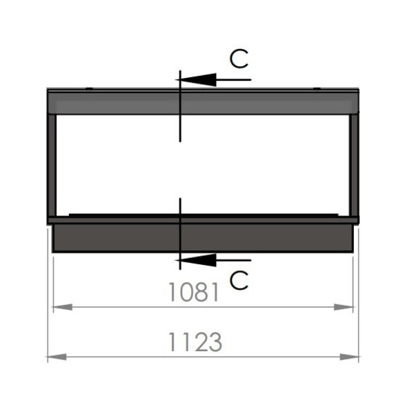 Verwarmde Plaat | 4x GN 1/1 | Statisch | +50°C/+80°C | RVS | 1kW | 1450x760x590(h)mm