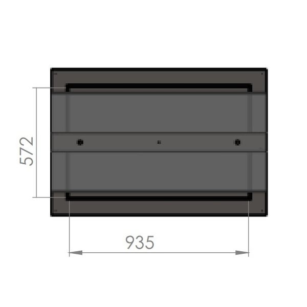 Verwarmde Plaat | 4x GN 1/1 | Statisch | +50°C/+80°C | RVS | 1kW | 1450x760x590(h)mm